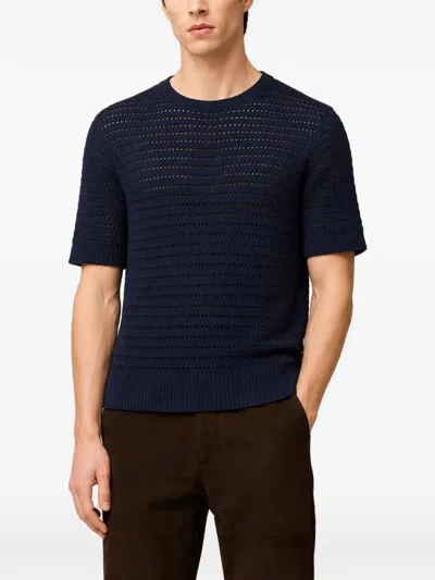 Retori Net-stitch T-shirt In Blue
