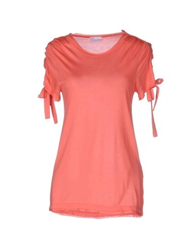 Red Valentino T-shirt In Coral