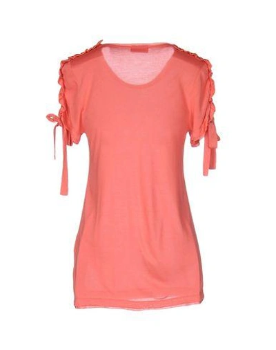 Shop Red Valentino T-shirt In Coral