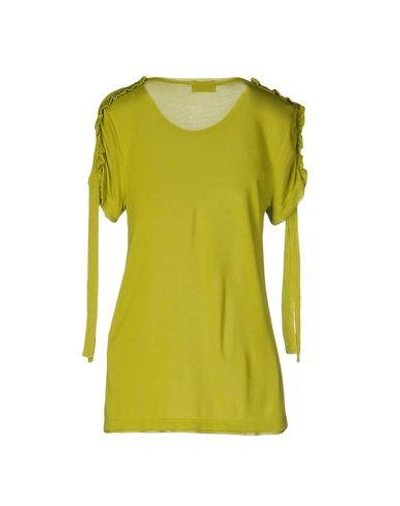 Shop Red Valentino T-shirt In Acid Green