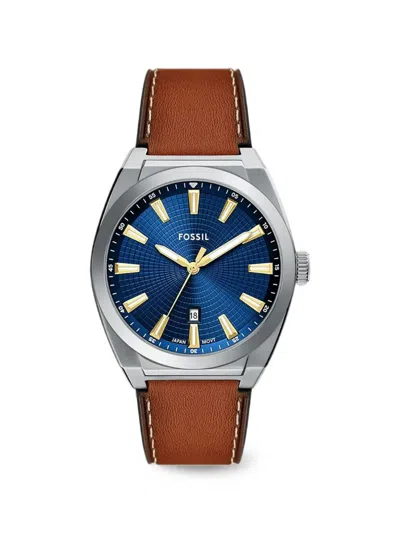 Fossil Everett.42mm Watch In Burgundy
