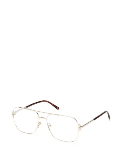 Mcm Pilot-frame Glasses In Gold