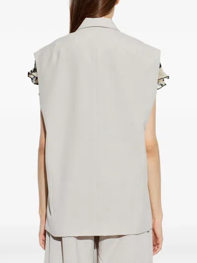 Iro Soledad Single-breasted Vest In Gray