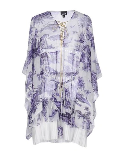 Just Cavalli Patterned Shirts & Blouses In Purple