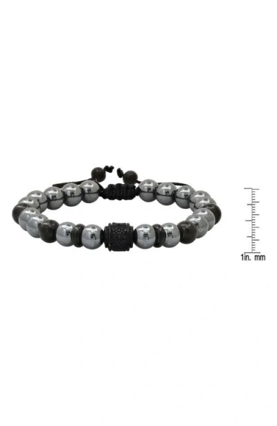 Steeltime Agate Beaded Bracelet In Multi
