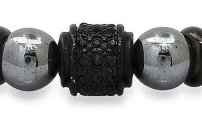 Steeltime Agate Beaded Bracelet In Multi