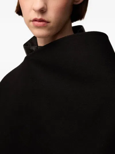 Retori Virgin-wool Cape In Black