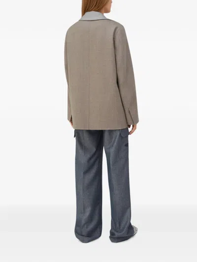 Retori Bicolour Wool Blazer In Multi