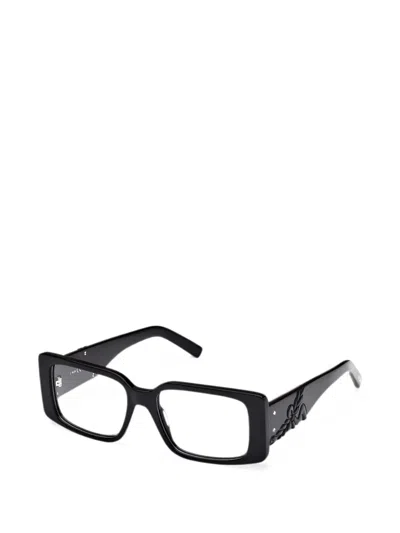 Mcm Rectangle-frame Glasses In Black