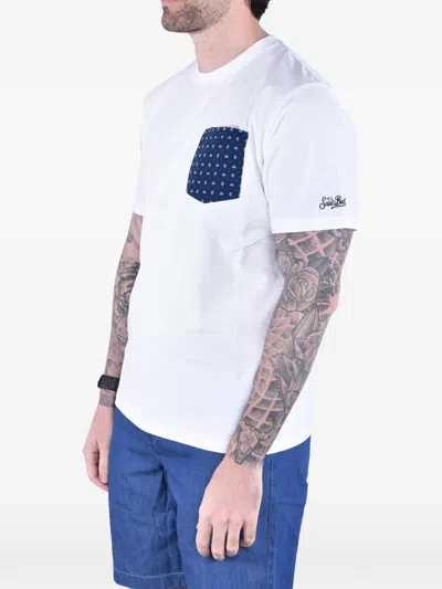 Mc2 Saint Barth Blanche Patch-pocket T-shirt In White