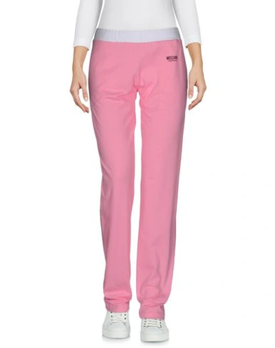 Moschino Underwear Casual Pants In Pink