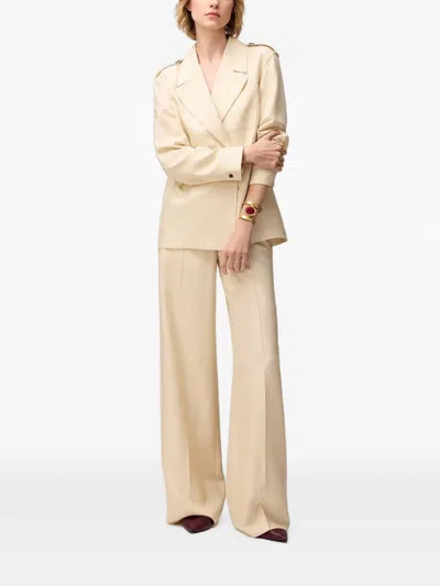 Retori Two Buttons Silk Blazer In Neutral
