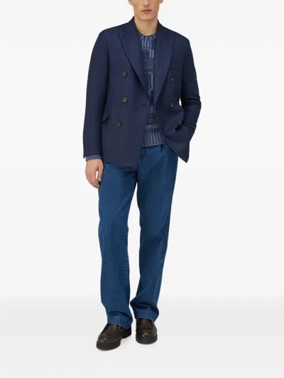 Retori Double-breasted Peak-lapel Blazer In Multi