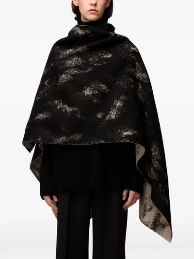 Retori Jacquard Double-face Cape In Multi