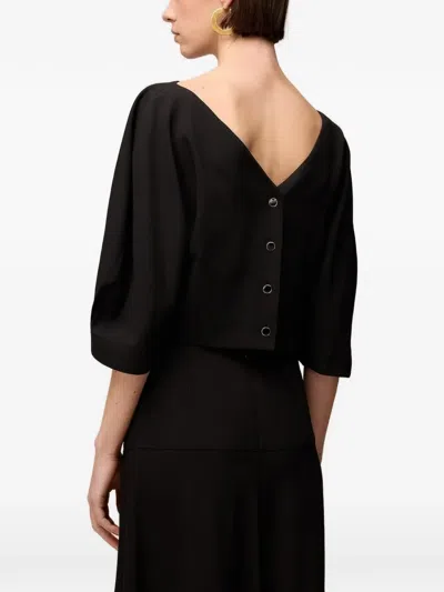 Retori Buttoned-back Blouse In Blue