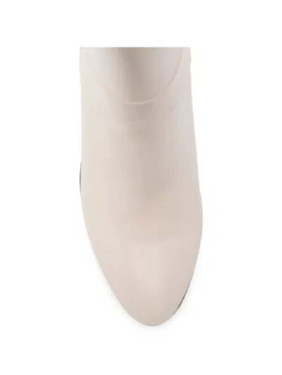 Stuart Weitzman Madison Leather Boots In White