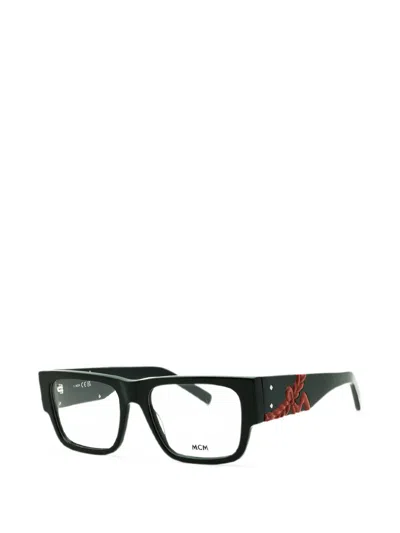 Mcm Square-frame Glasses In Black