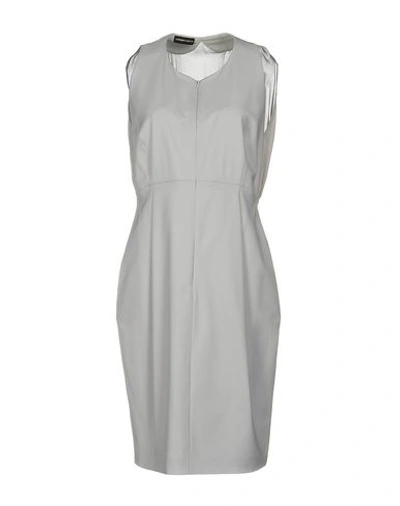 Emporio Armani Knee-length Dress In Light Grey