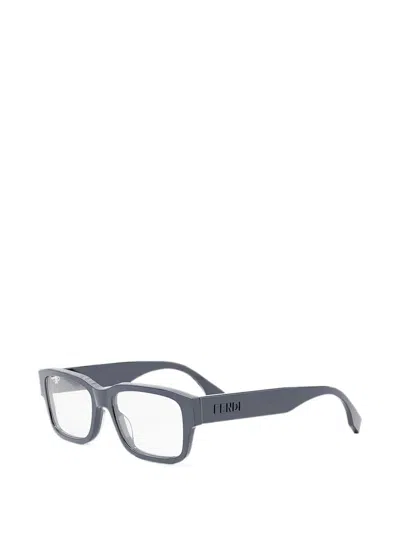 Fendi Square-frame Glasses In Blue
