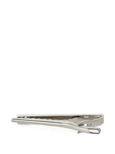 Ferragamo Gancini Tie Pin In Silver
