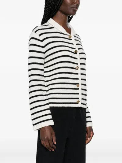 Forte Forte Striped Button-up Cardigan In Multi