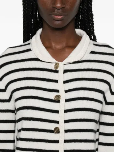 Forte Forte Striped Button-up Cardigan In Multi