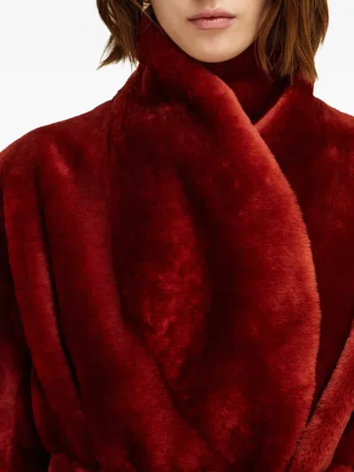 Ferragamo Reversible Shearling Jacket In Multi