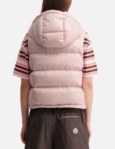 Moncler Niverolle Sleeveless Puffer Jacket In Pink