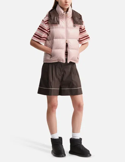 Moncler Niverolle Sleeveless Puffer Jacket In Pink