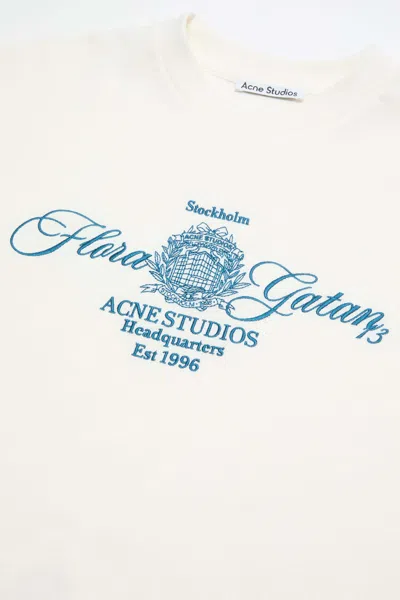 Acne Studios Embroidered T-shirt In Multi