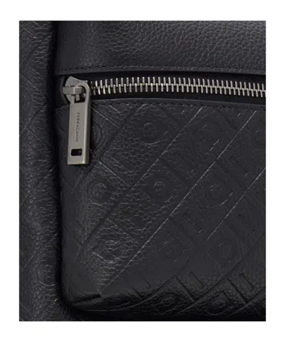Ferragamo Monogram Backpack In Black