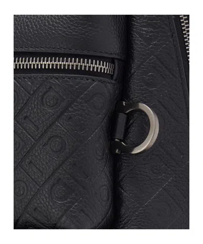 Ferragamo Monogram Backpack In Black