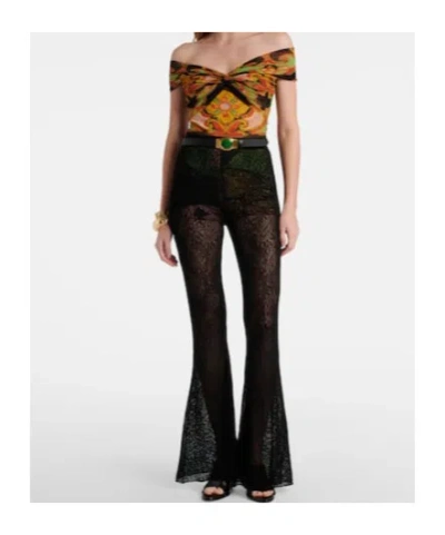 Etro Printed Off-shoulder Bodysuit In Multi