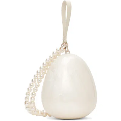 Simone Rocha オフホワイト ラージ Pearl Egg バッグ