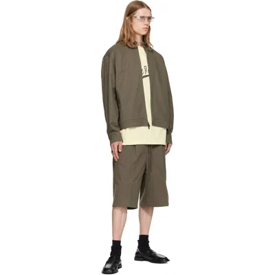 Essentials カーキ Relaxed Drawstring ショートパンツ