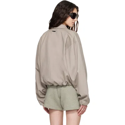 Essentials トープ Full Zip Work ジャケット In Gray