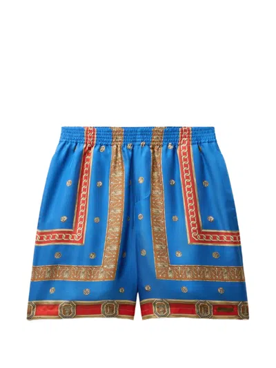 Versace Pattern-printed Twill Shorts In Multi