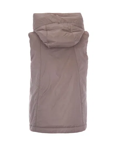 Max Mara The Cube Beige Solid Hood Jacket In Neutral