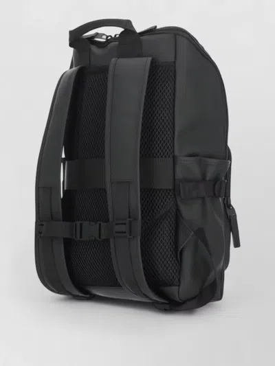 Rains Waterproof Backpack Top Handle Adjustable Straps In Black