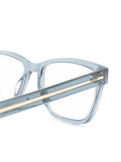Prada Rectangle-frame Glasses In Blue