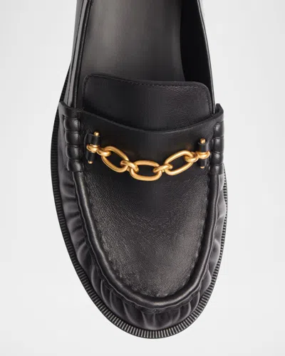 Balmain Sync Smooth-leather Loafers In Animal Print