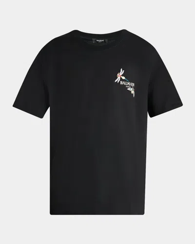 Balmain Insect T-shirt In Black