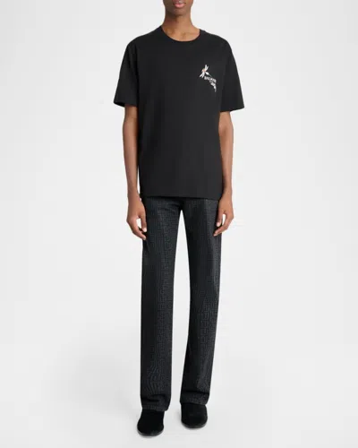 Balmain Insect T-shirt In Black