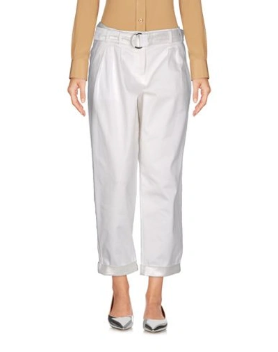 Emporio Armani Cropped Pants In White