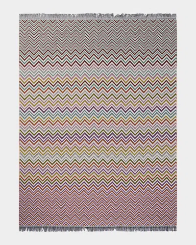 Missoni Antwan Zigzag Wool-blend Throw In Multi
