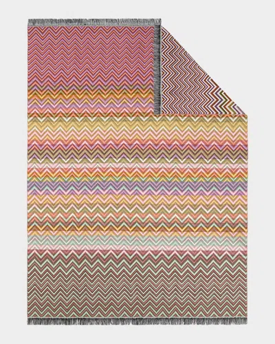 Missoni Antwan Zigzag Wool-blend Throw In Multi
