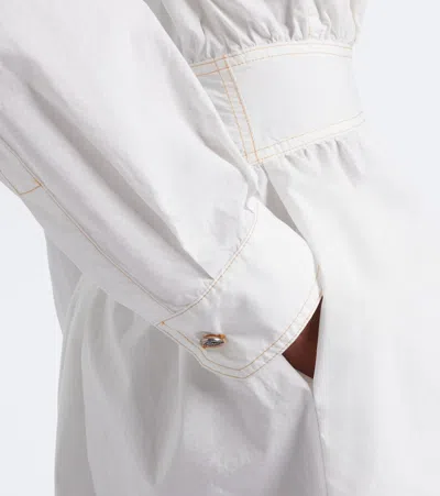 Versace Medusa Shirt Dress Chest Pockets Waist Detail In Gray