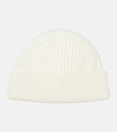 Loewe Logo Wool Beanie In White