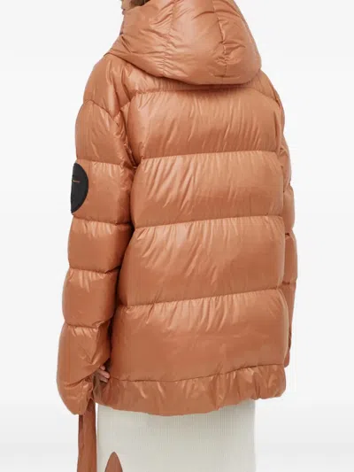 Mmc Studio Hooded Quilted Jacket In Blue