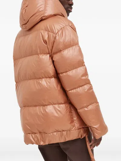 Mmc Studio Hooded Quilted Jacket In Blue